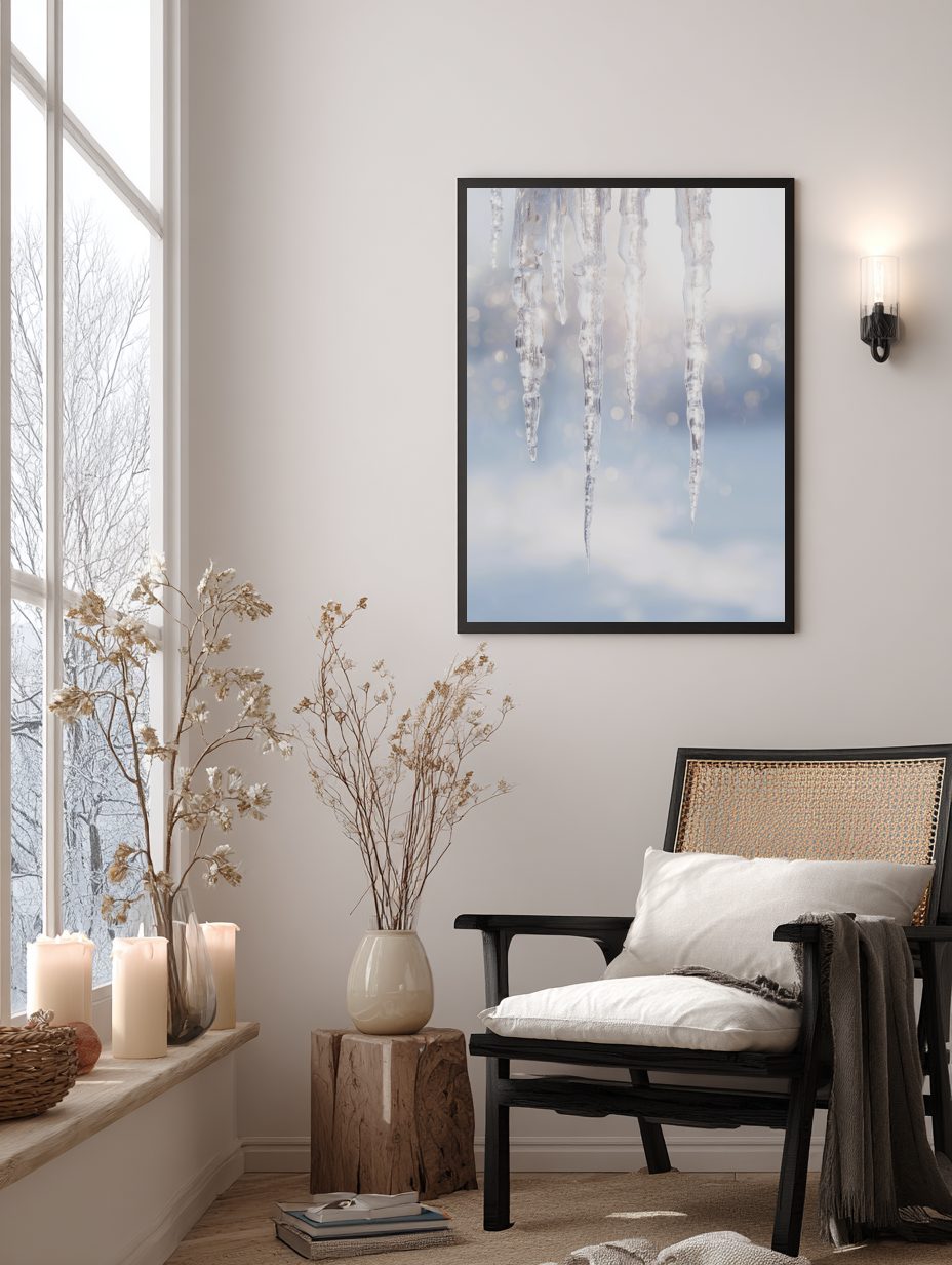 Glowing Icicles Poster