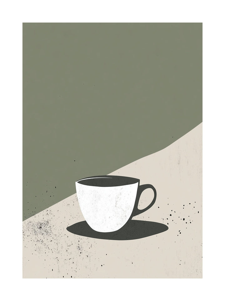 simple espresso kitchen wall art - stylish food & drink poster print