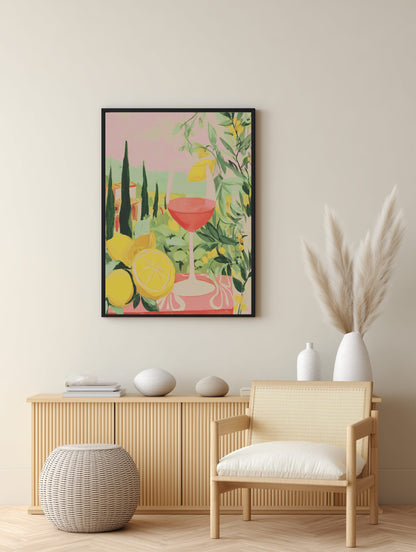 Tuscan Wine Moment Poster