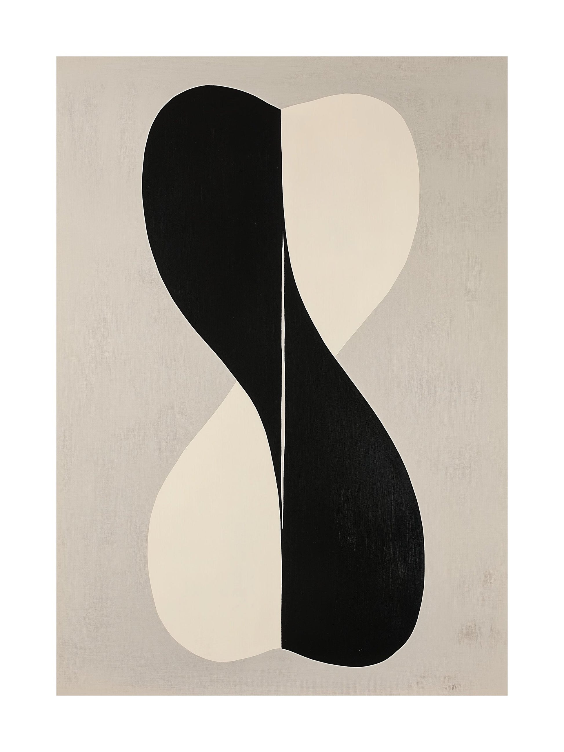 This black and white duality poster is a stylish piece of wall art perfect for any room