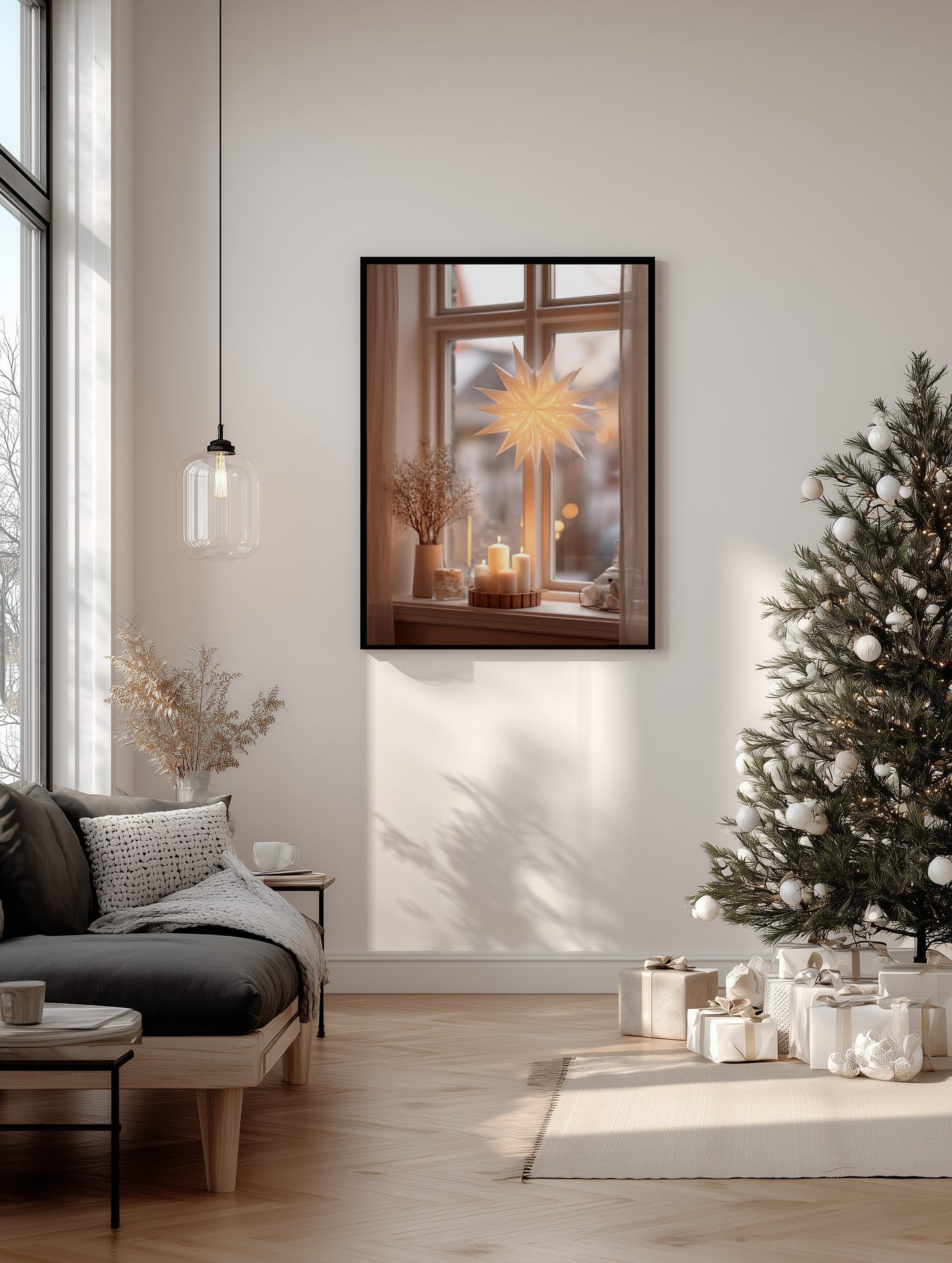 Scandinavian Star Window Poster