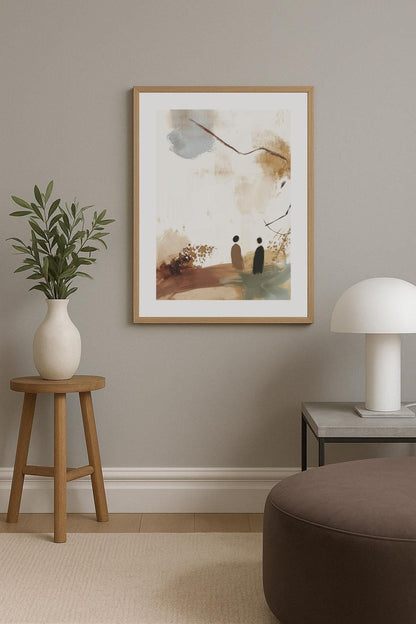 Abstract Encounter in Nature Poster