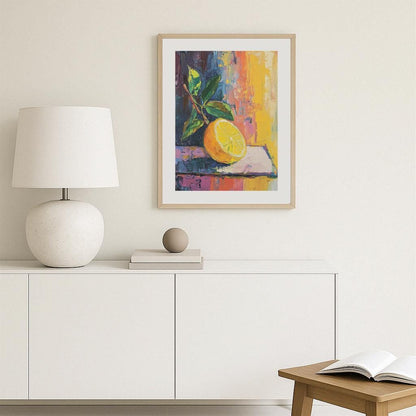 Sunny Lemon Still Life Poster