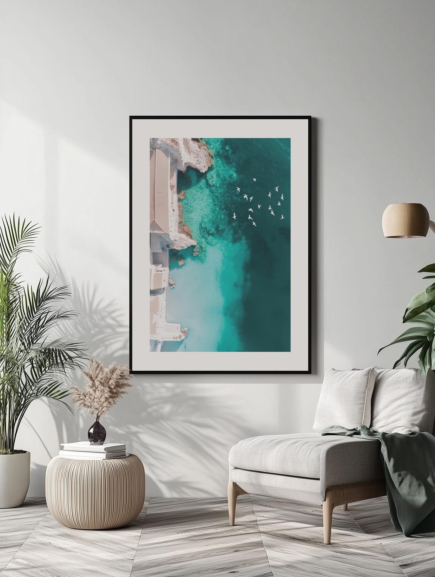 Coastal Cliff Haven Poster