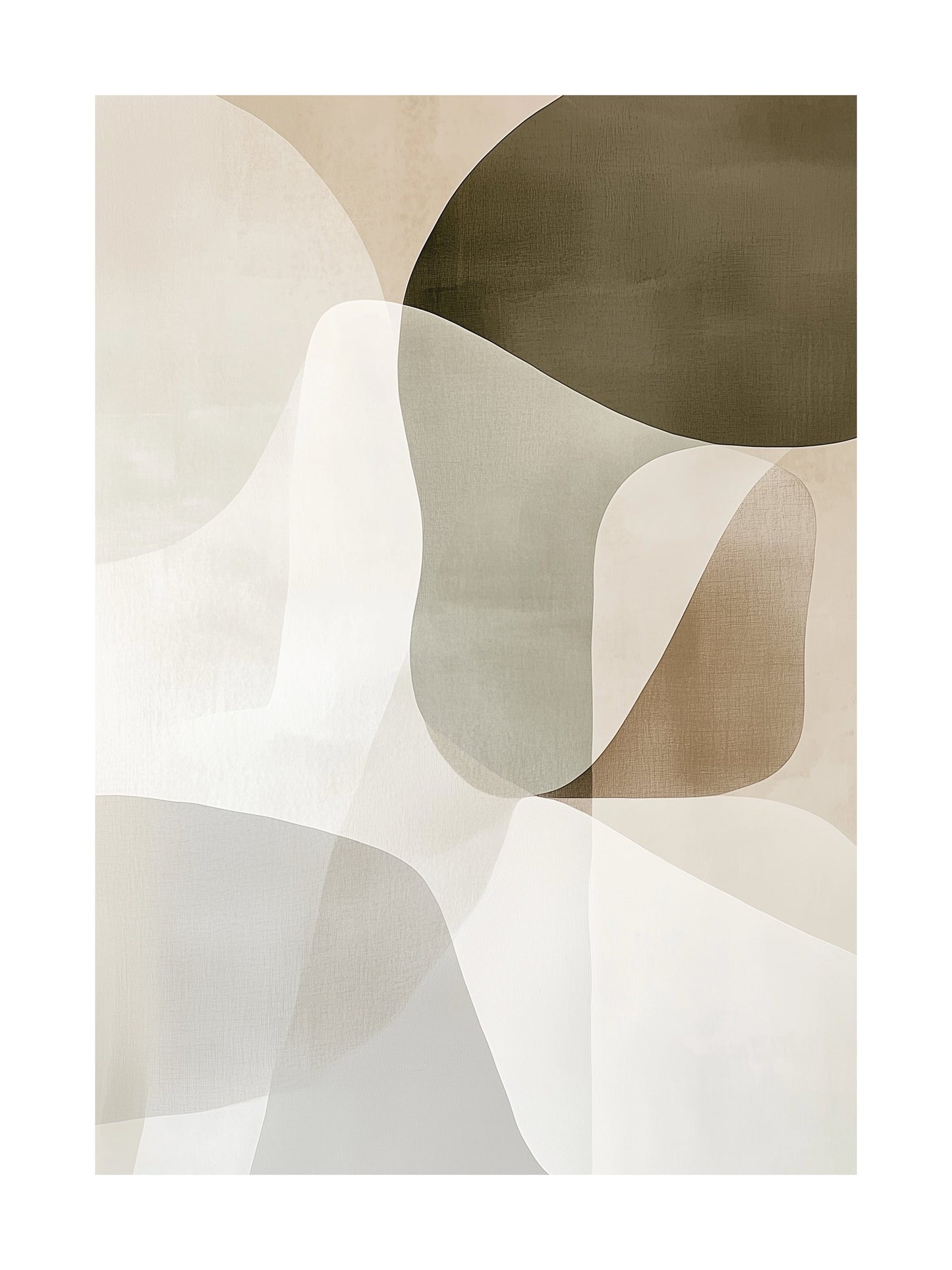 organic harmony decorative wall art - modern poster for home or office