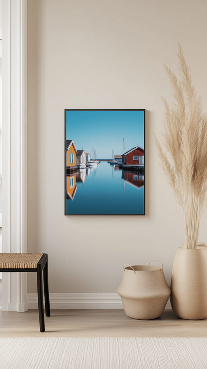 Swedish Boathouses Poster