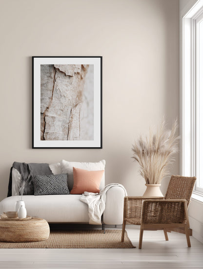 Soft Birch Surface Poster
