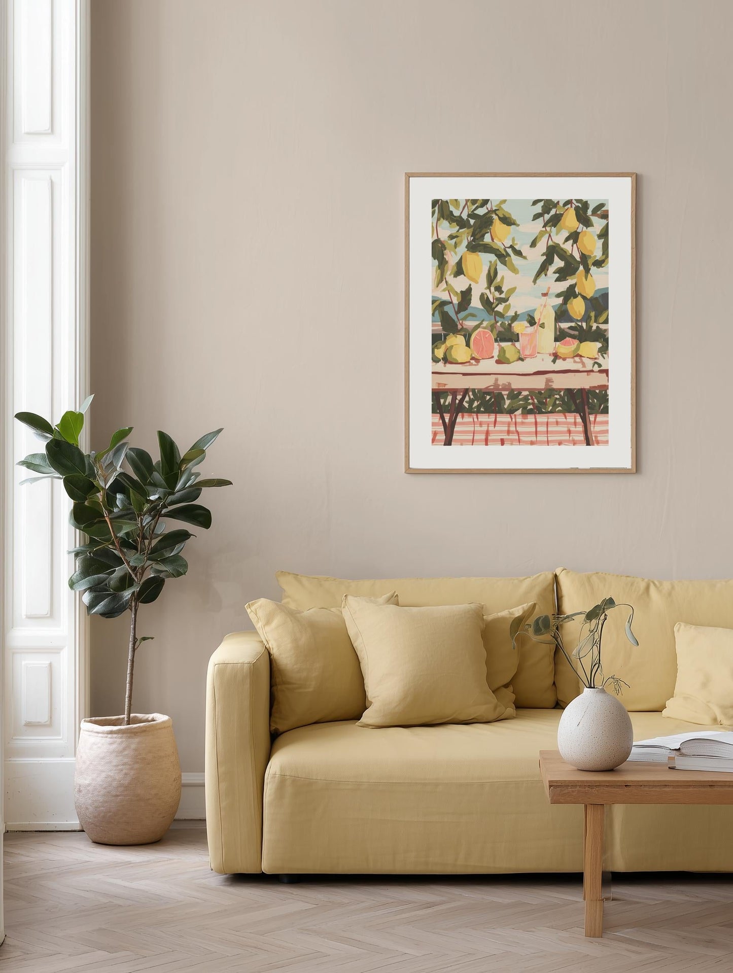 Citrus Garden Table Poster