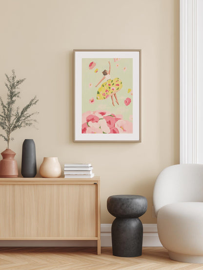 Floral Skirt in Bloom Poster