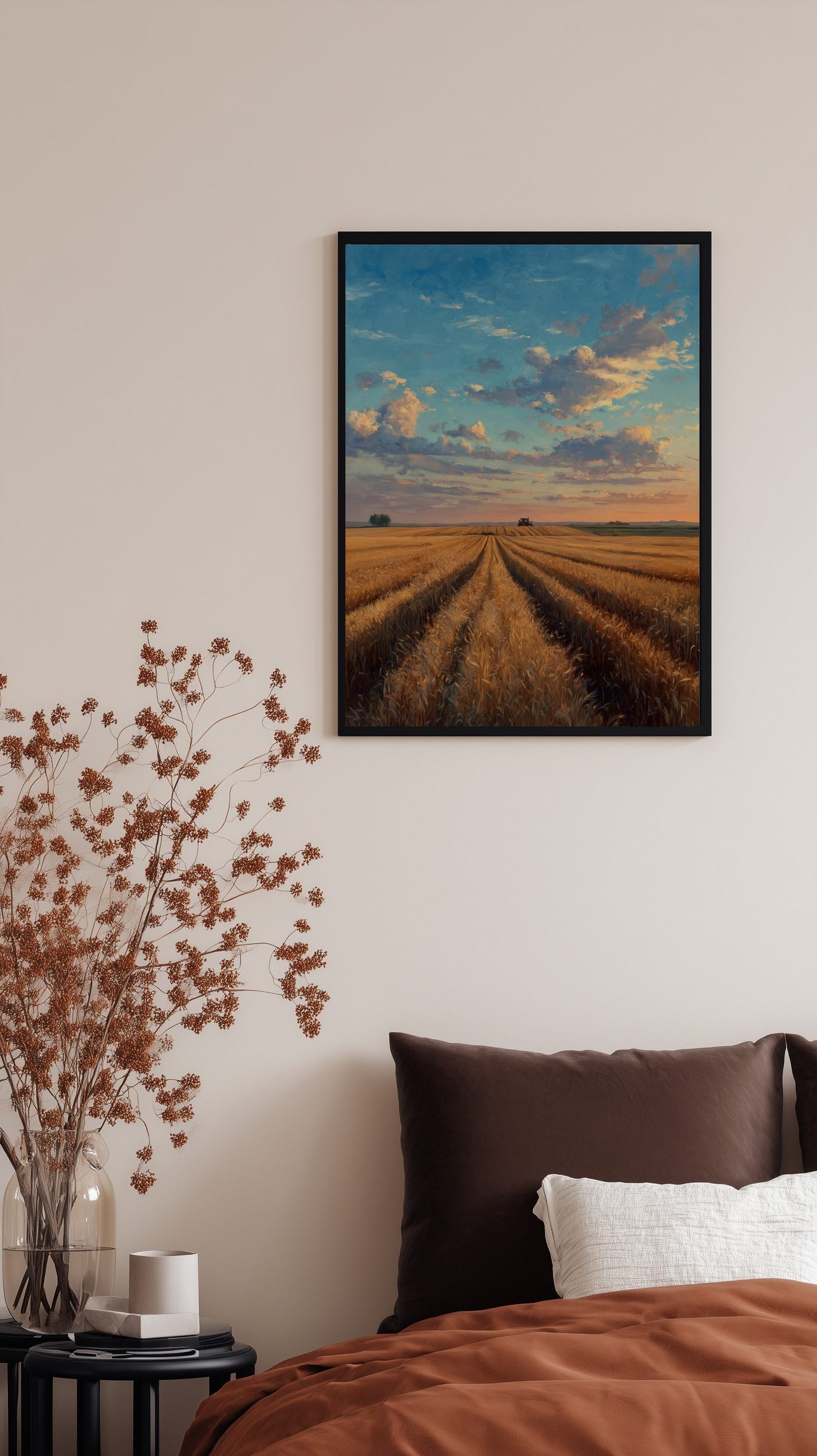 Golden Wheat Field Poster