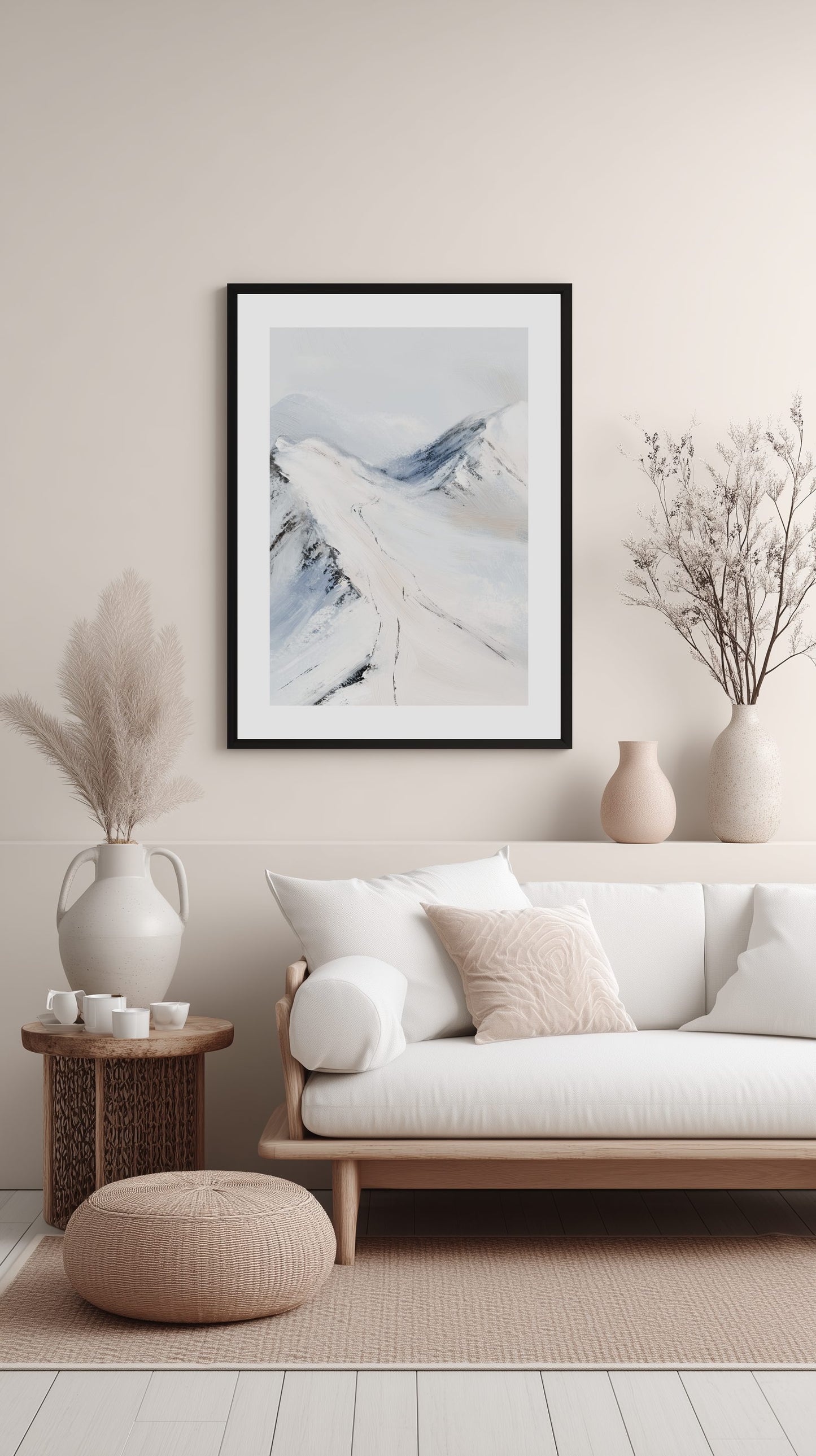Winter Mountain Path Poster