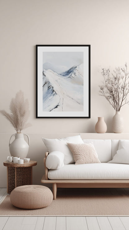 Winter Mountain Path Poster