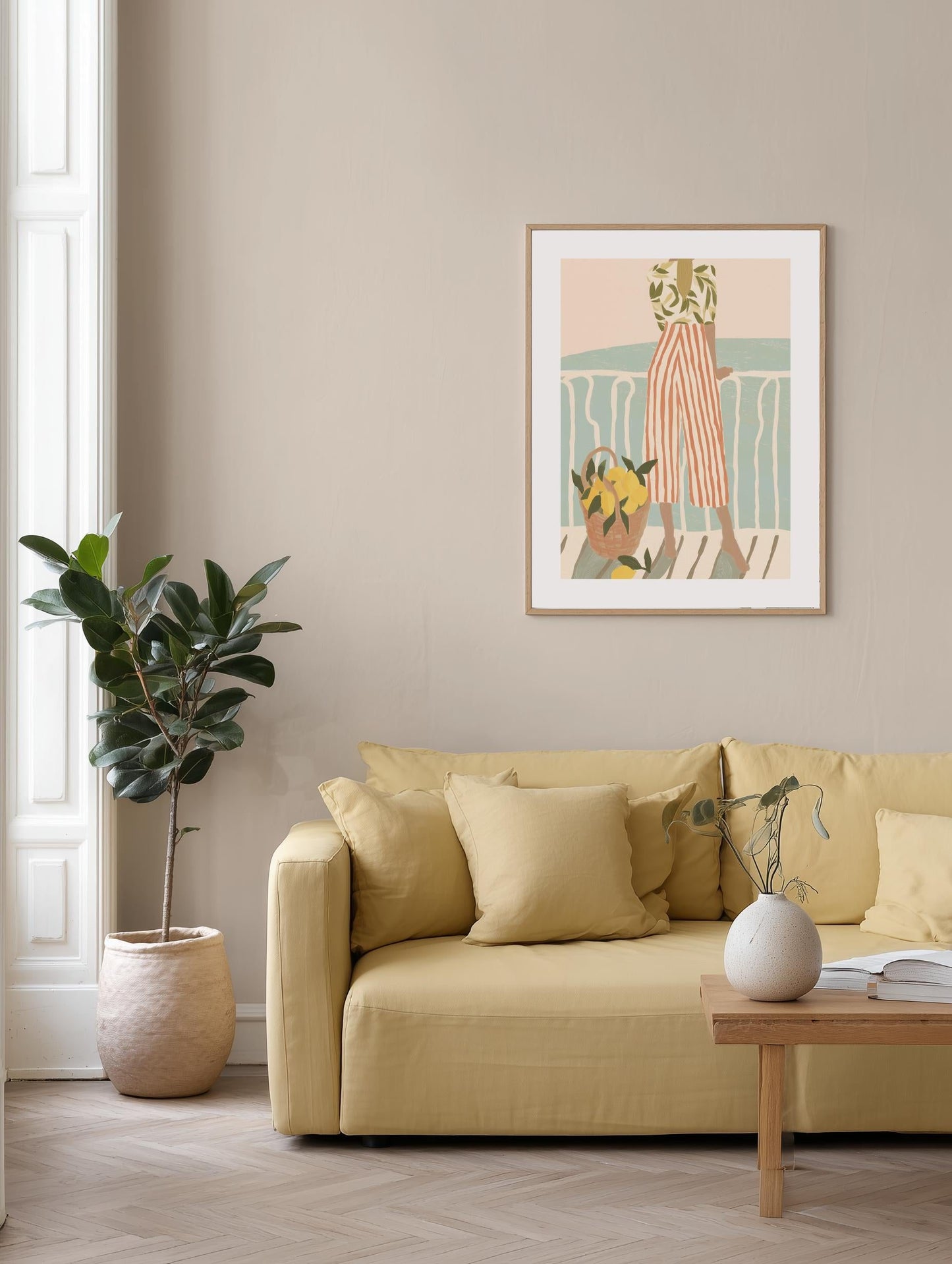 Balcony Lemon View Poster