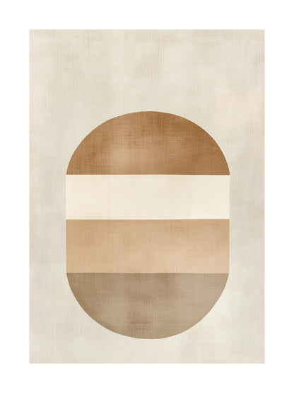 earthy horizon decorative wall art - modern poster for home or office