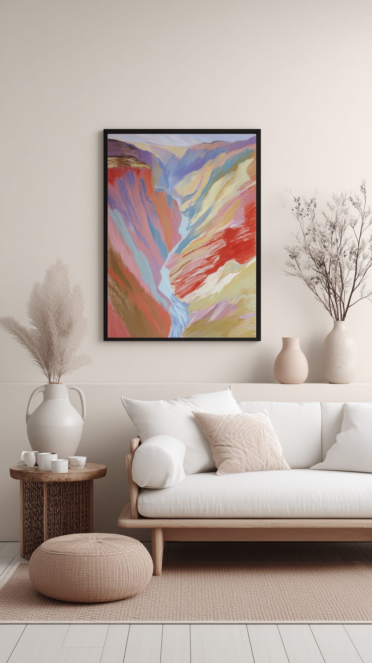 Colorburst Canyon Flow Poster