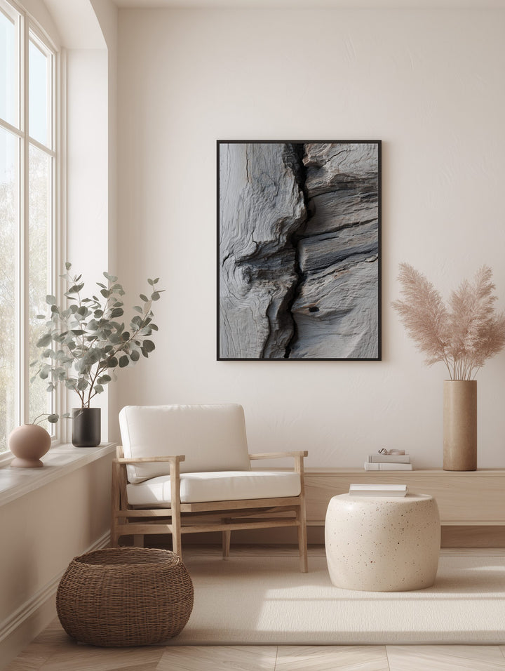 Weathered Driftwood Texture Poster