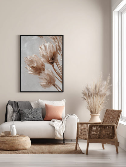 Dried Floral Close-Up Poster