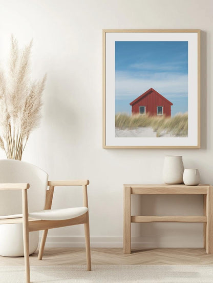 Red Cabin in Falsterbo Poster