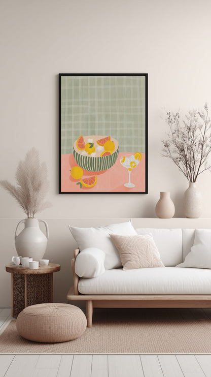 Citrus Still Life Poster