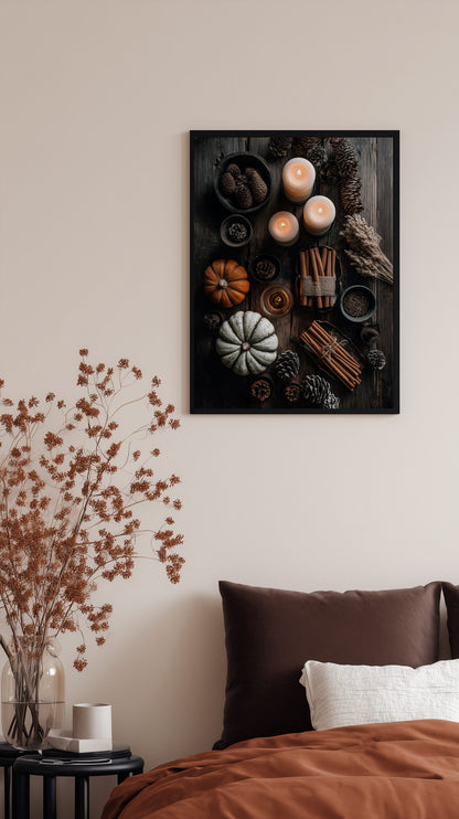 Rustic Autumn Table Poster