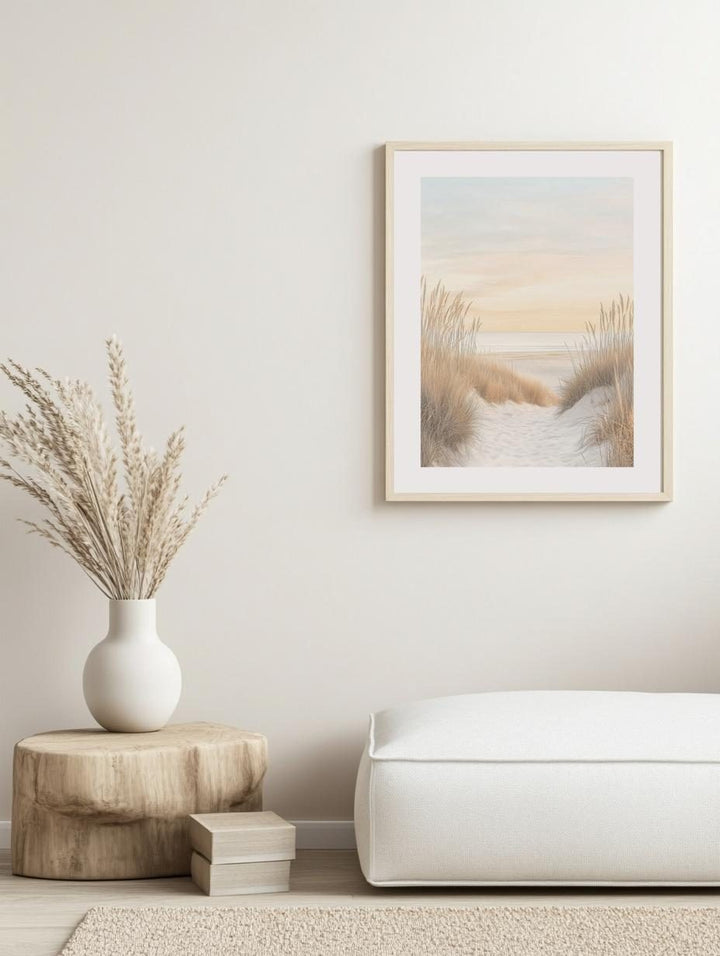 Dune Path Sunset Poster