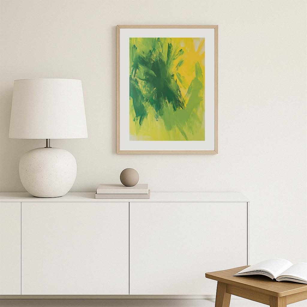 Green Flourish Poster