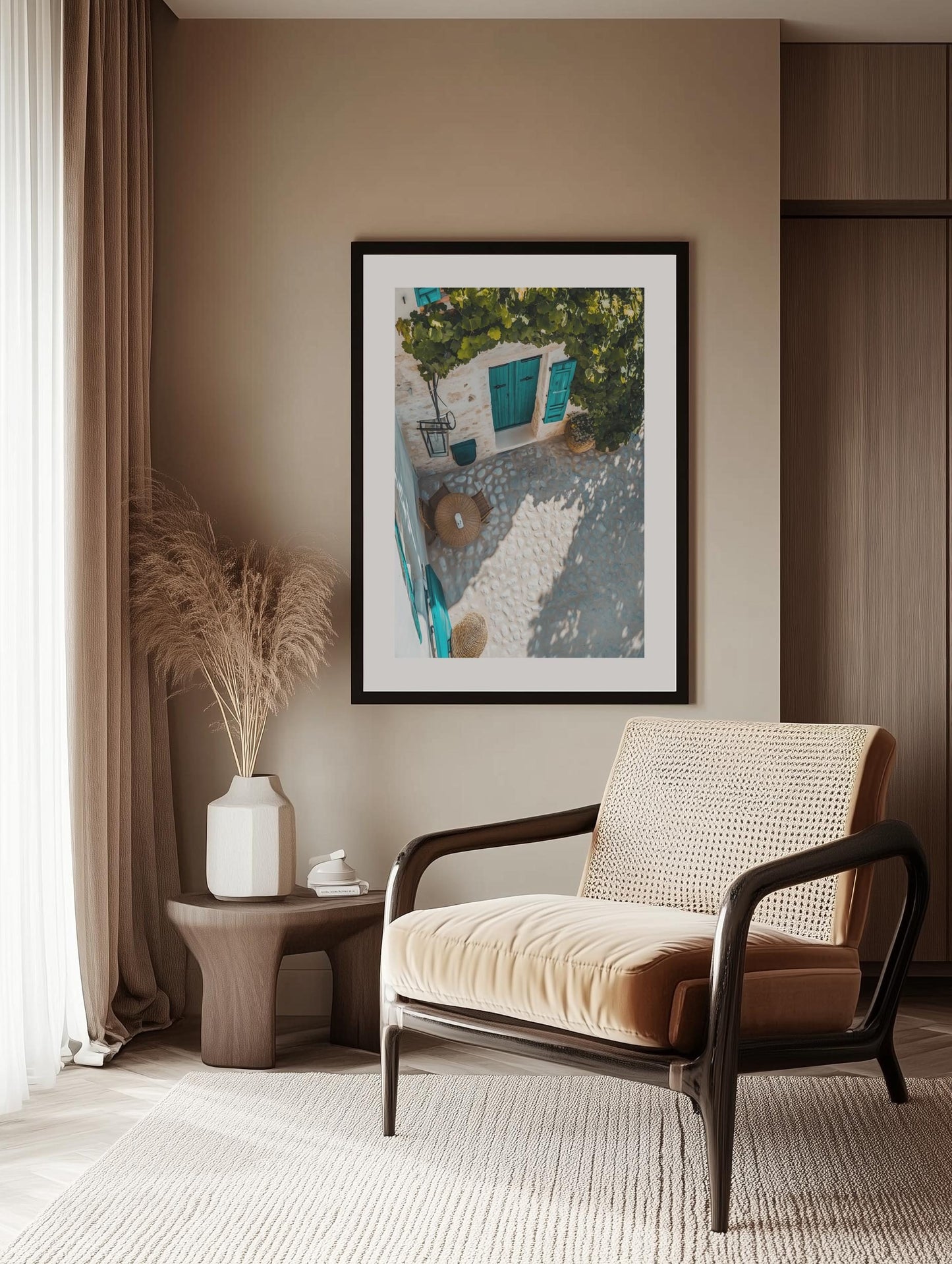 Mediterranean Courtyard Poster