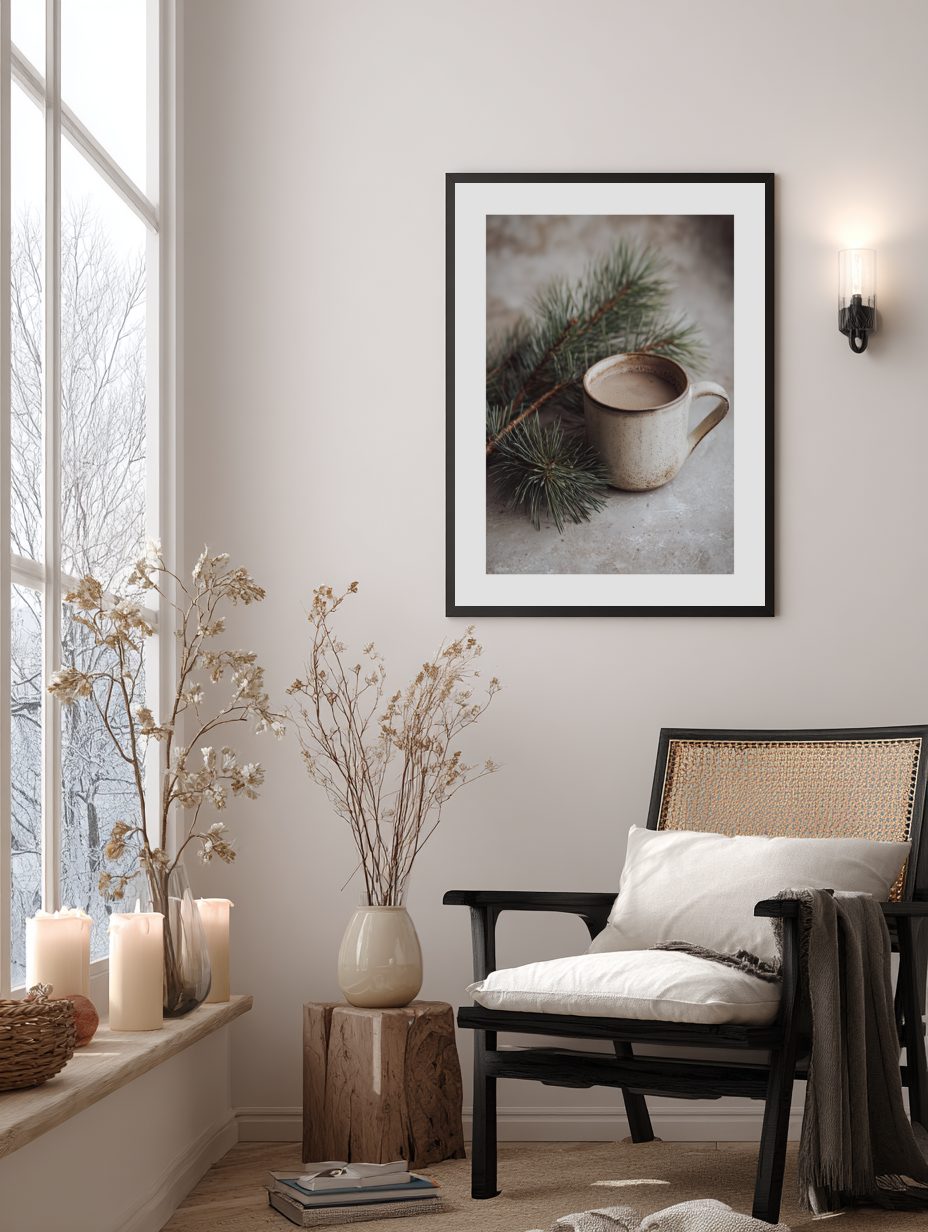 Winter Cocoa Still Life Poster
