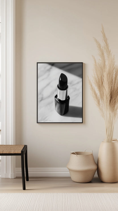 Monochrome Lipstick Poster
