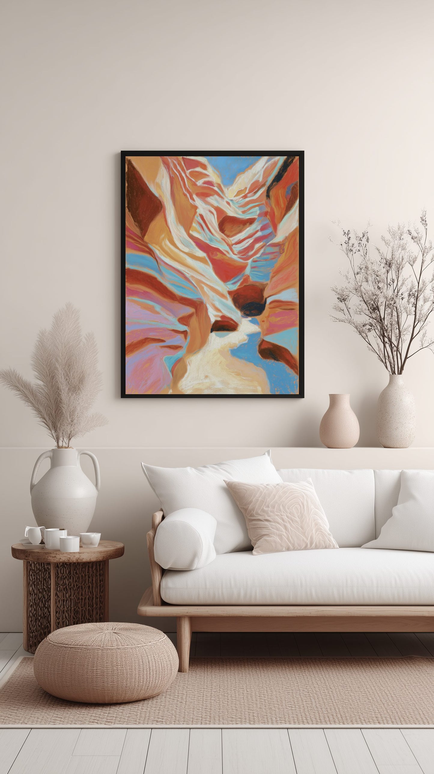 Painted Canyon Light Poster