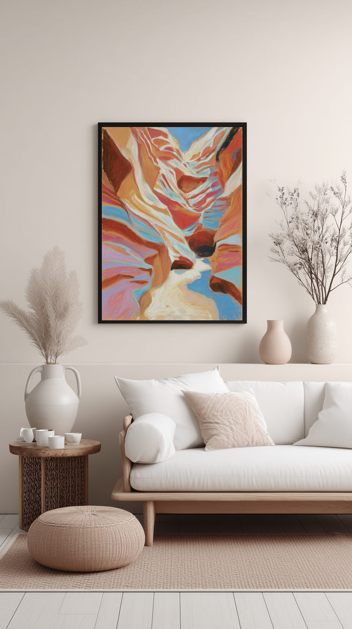 Painted Canyon Light Poster