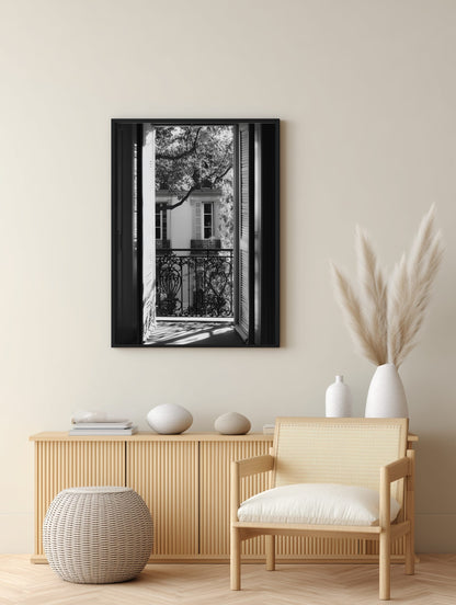 French Window Shadows Poster