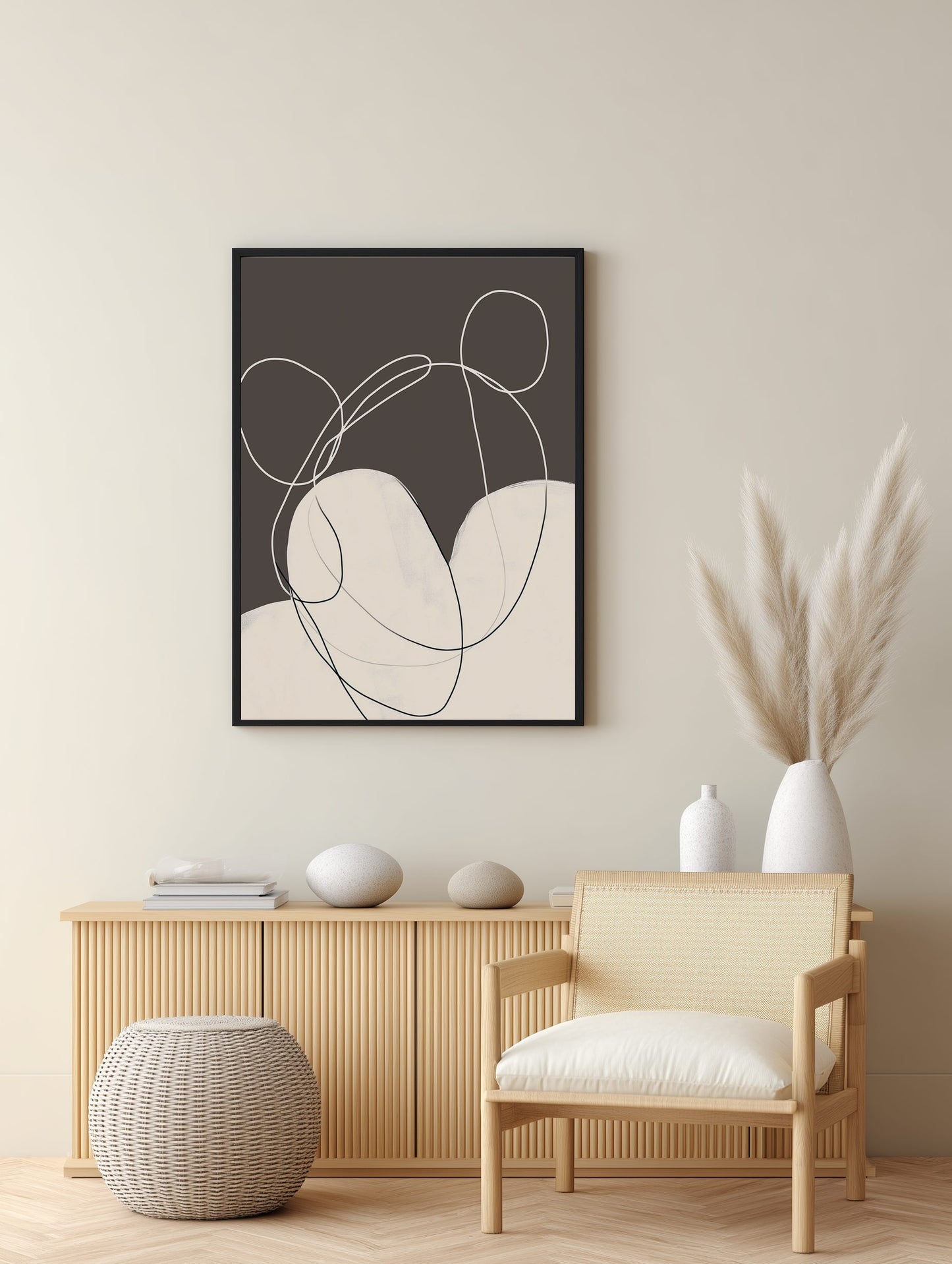 Abstract Motion Lines Poster