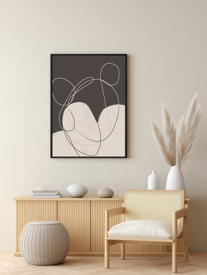 Abstract Motion Lines Poster