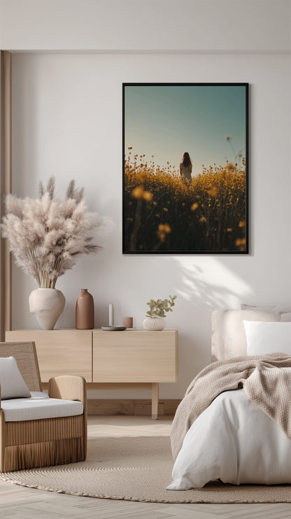 Swedish Rapeseed Field Poster